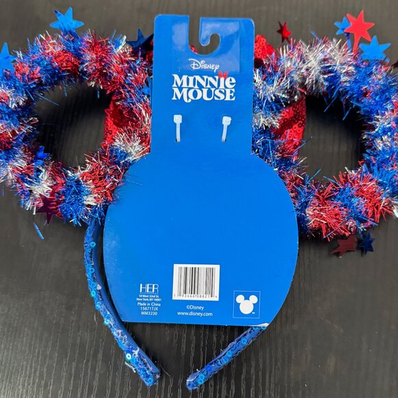 Disney Parks 4th of July Minnie Mouse Ears Headband NWT - Picture 2 of 2